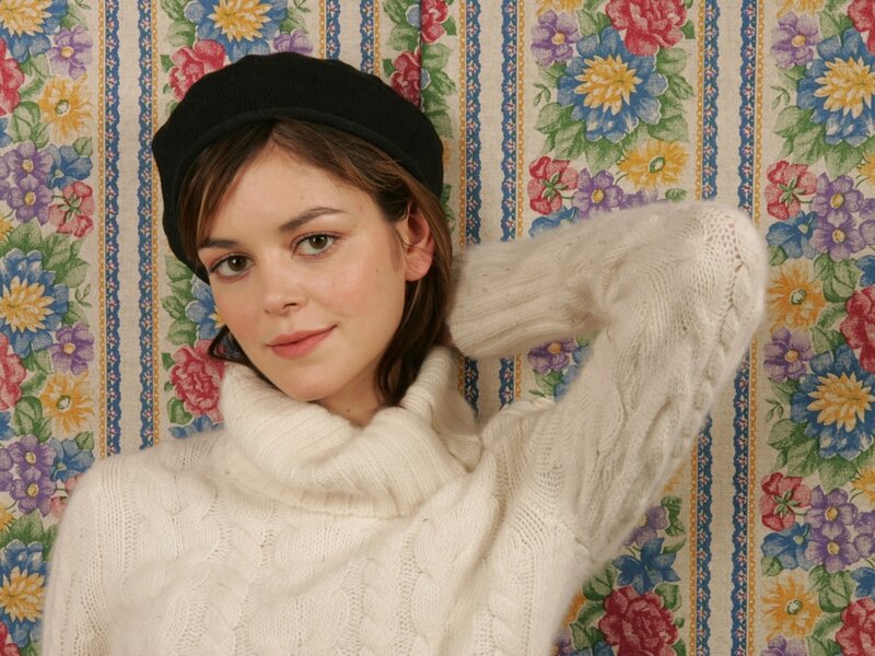 Woman in White Sweater — Calm, Photograph, Black Hat