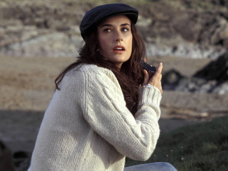Woman in White Sweater — Dramatic, Afternoon