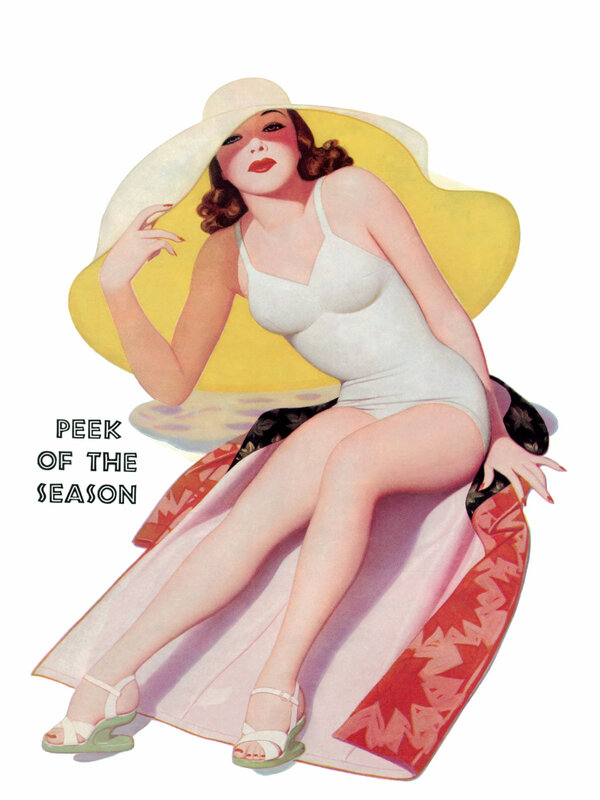 Woman in White Swimsuit