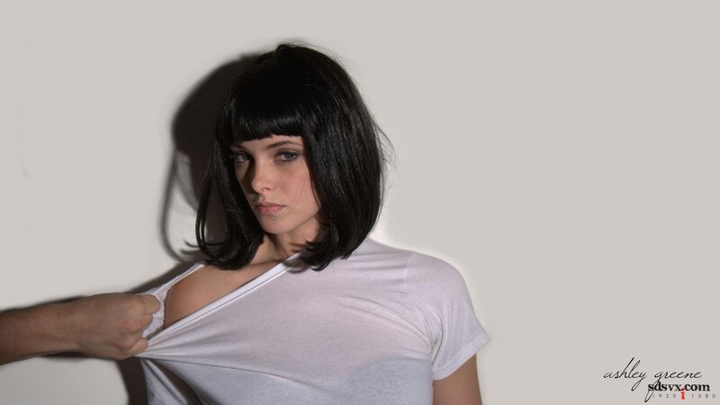 woman in white t-shirt