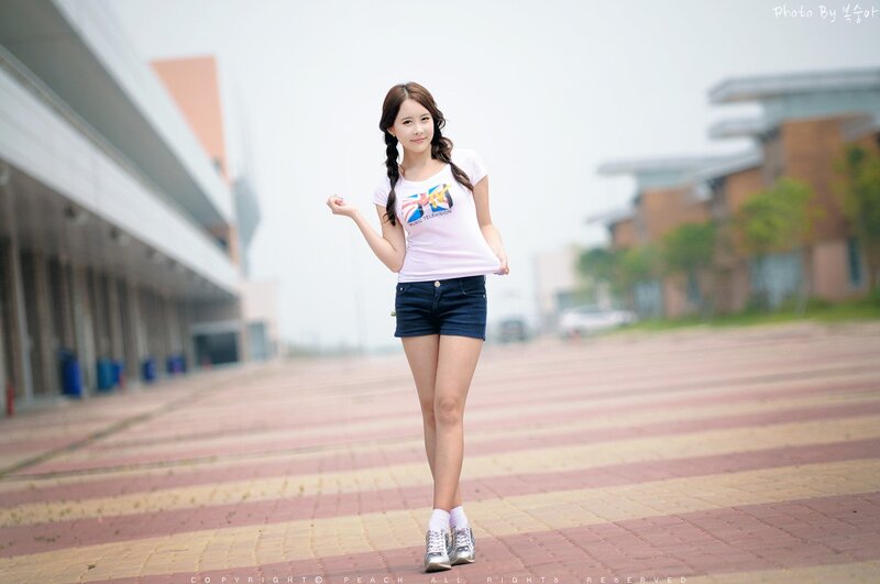 Woman in White T-shirt — Calm, Afternoon
