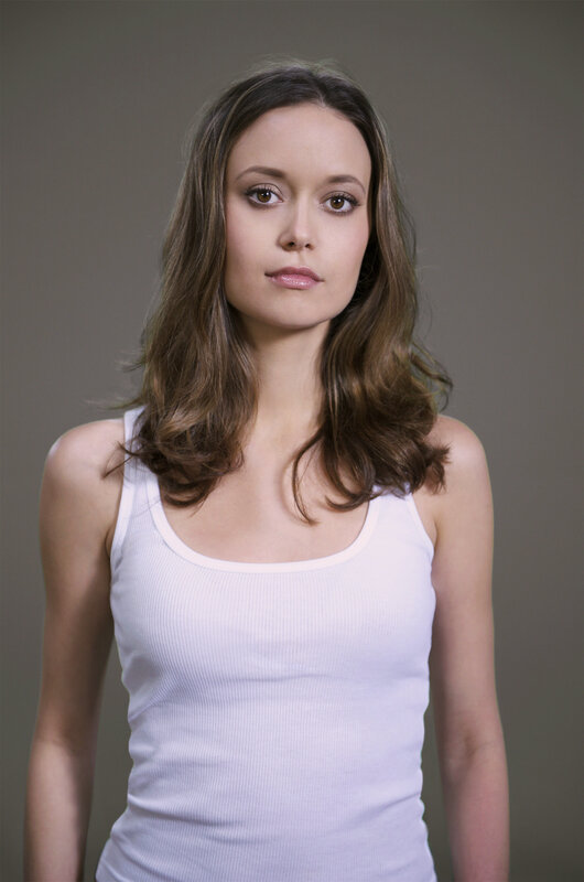woman in white tank top