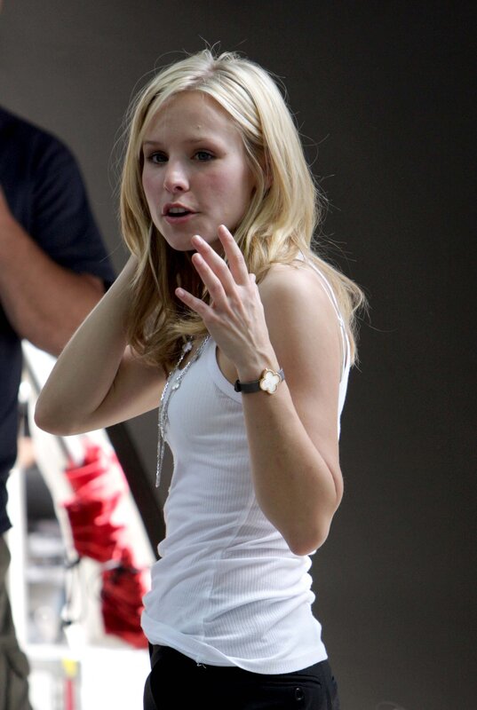 woman in white tank top