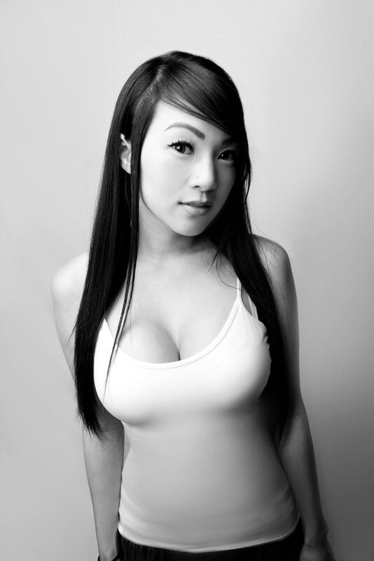woman in white tank top