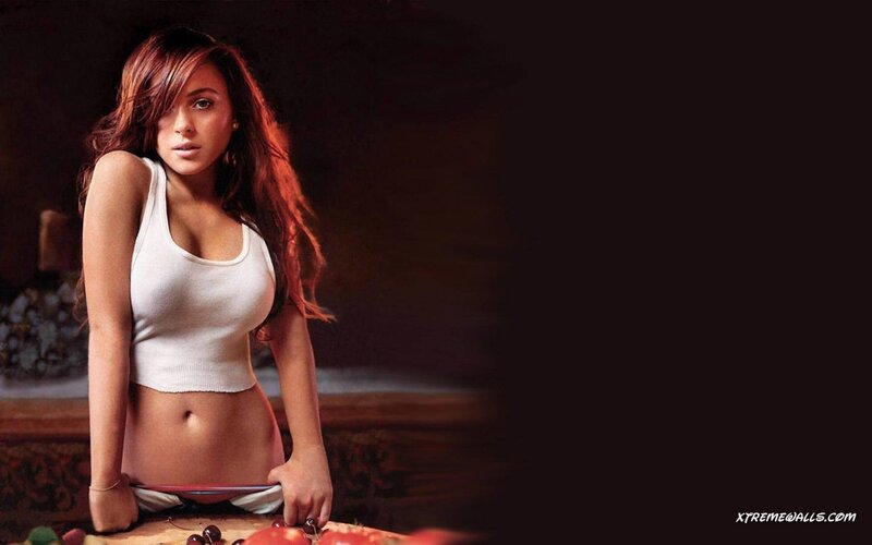 woman in white tank top