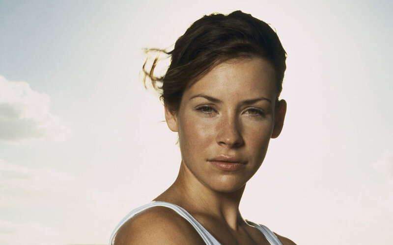 woman in white tank top