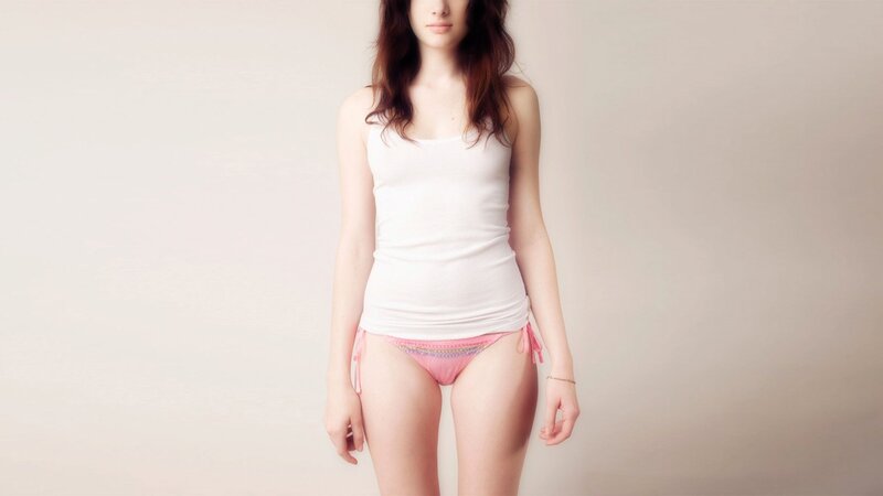 woman in white tank top