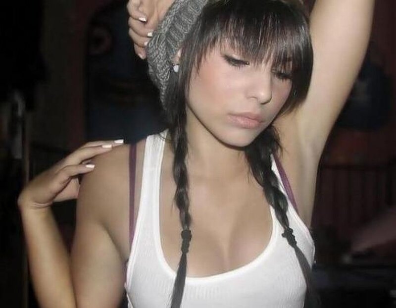woman in white tank top