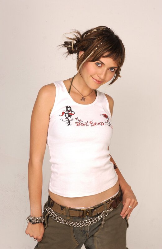 woman in white tank top