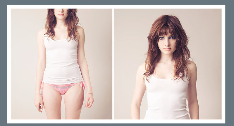 woman in white tank top