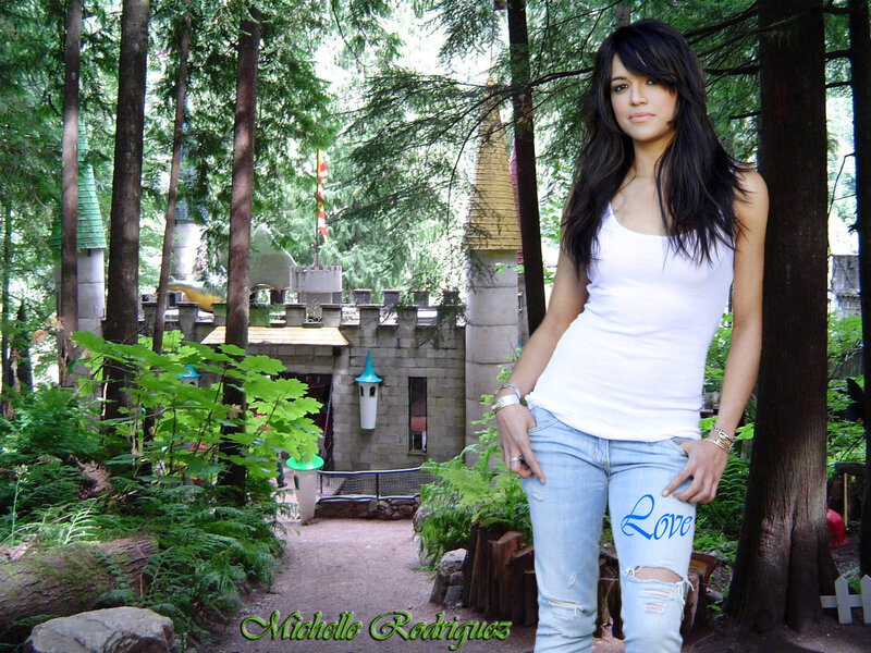 Woman in White Tank Top — Green
