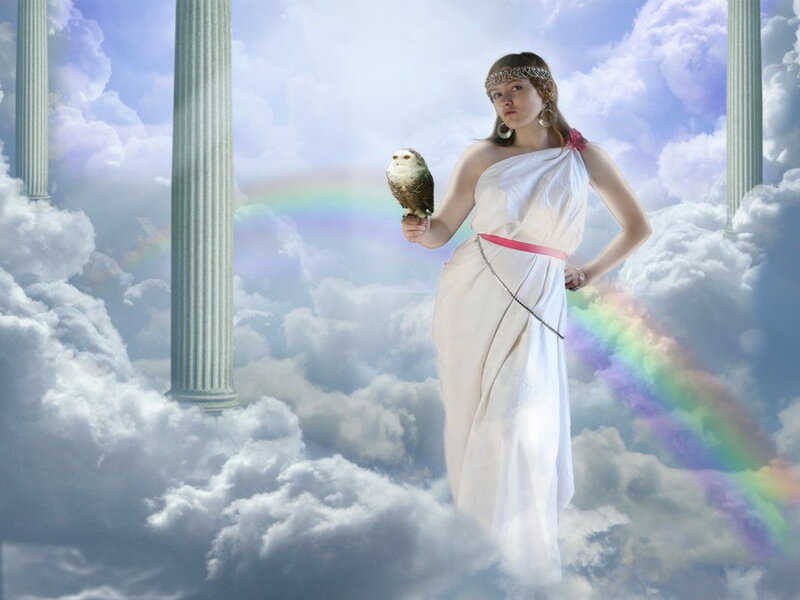Woman in White Toga — Serene