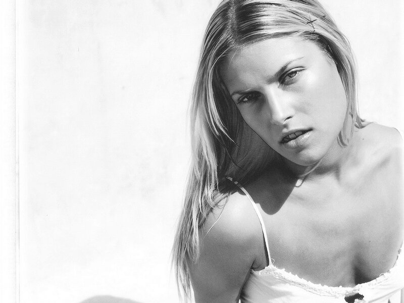 woman in white top