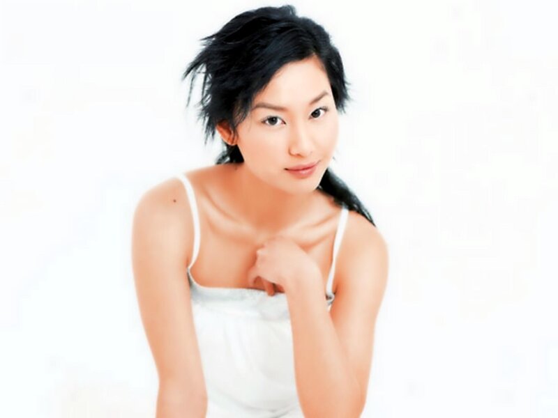 woman in white top