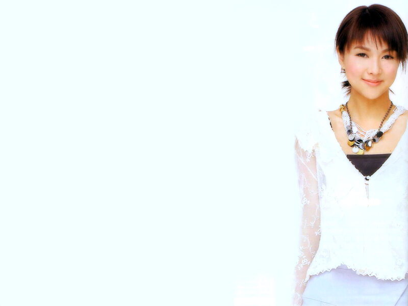 Woman in White Top — Calm, Photograph, Necklace