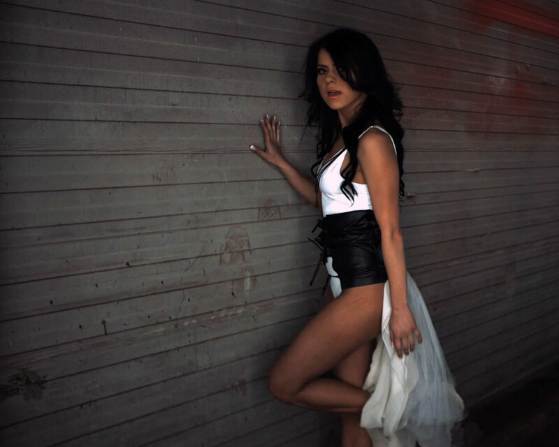 Woman in White Top — Dramatic, Photograph, Wall