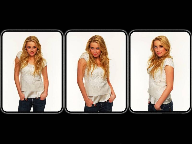 Woman in White Top — Neutral, Photograph, Jeans, White Top