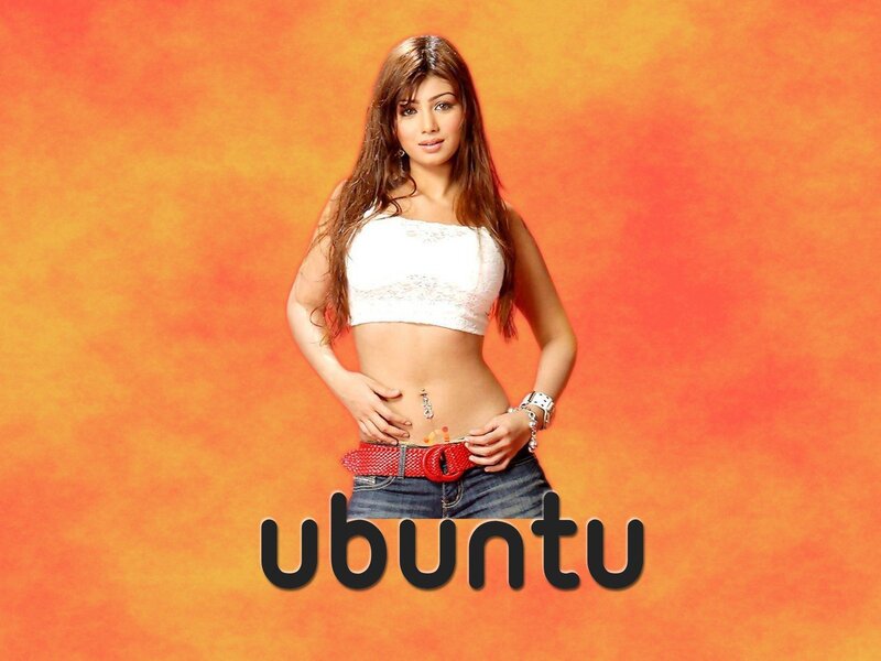 Woman in White Top — Orange, Vibrant