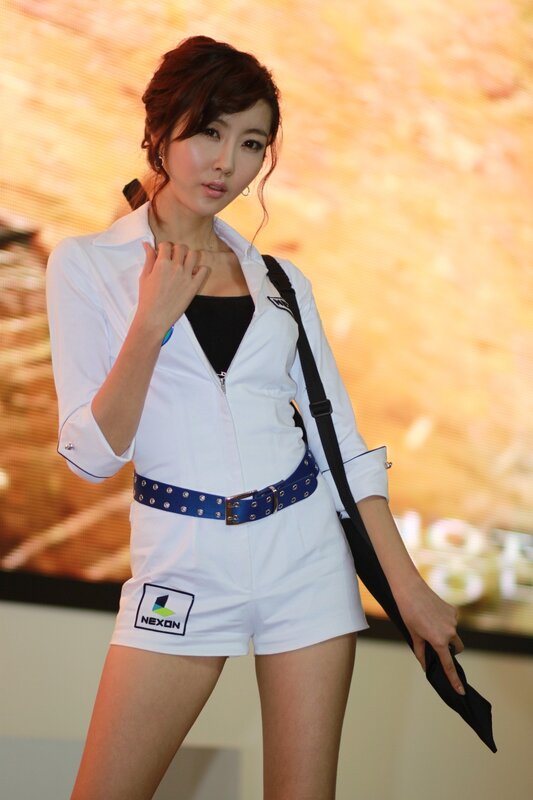 Woman in White Uniform — Neutral, Photograph, Belt, Bag