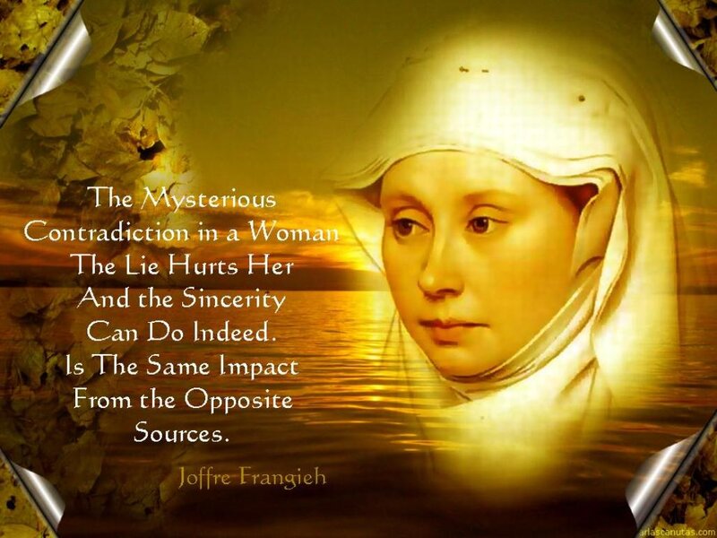 Woman in White Veil — Gold