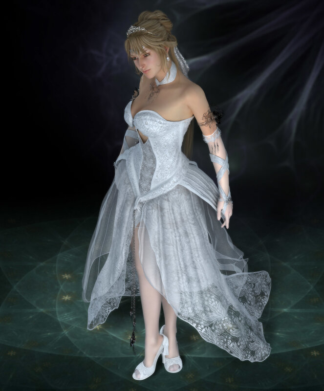 woman in white wedding dress