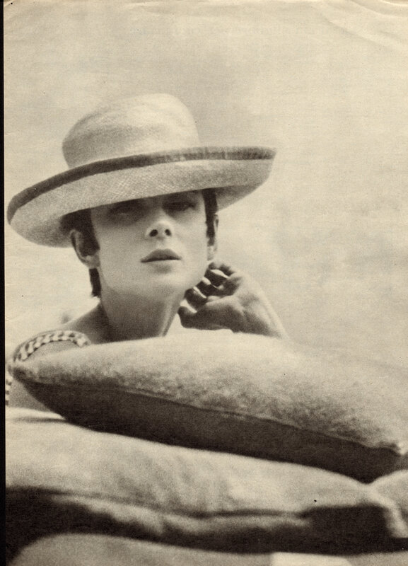 woman in wide-brimmed hat