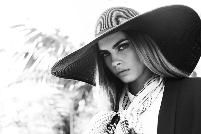 woman in wide-brimmed hat