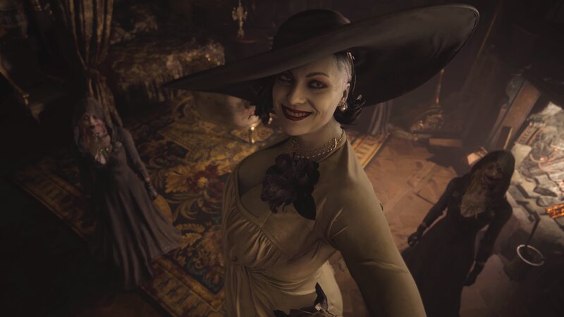 Woman in Wide-brimmed Hat — Brown, Dark, Dramatic