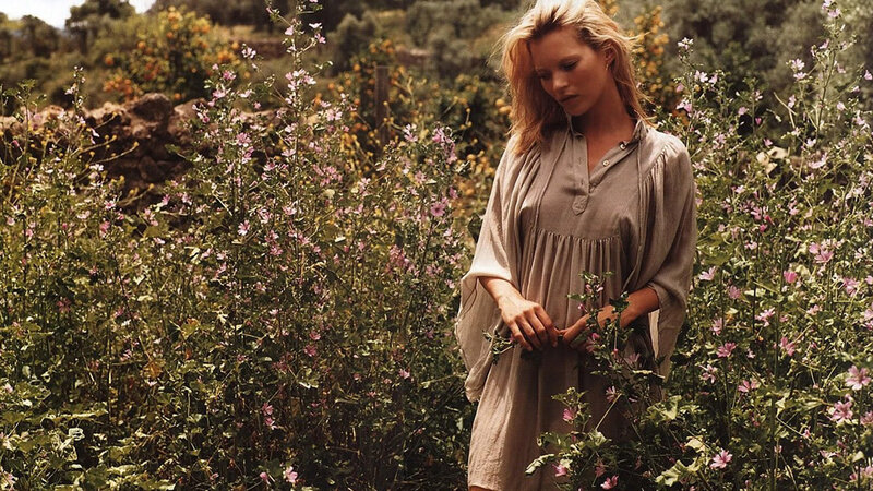 Woman in Wildflowers — Beige