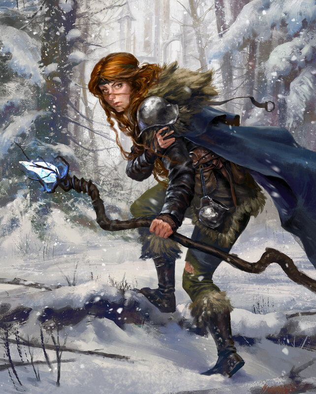 Woman in Winter Armor