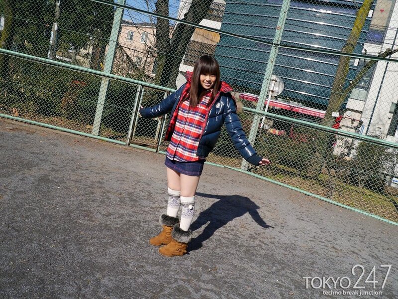 Woman in winter clothes outdoors