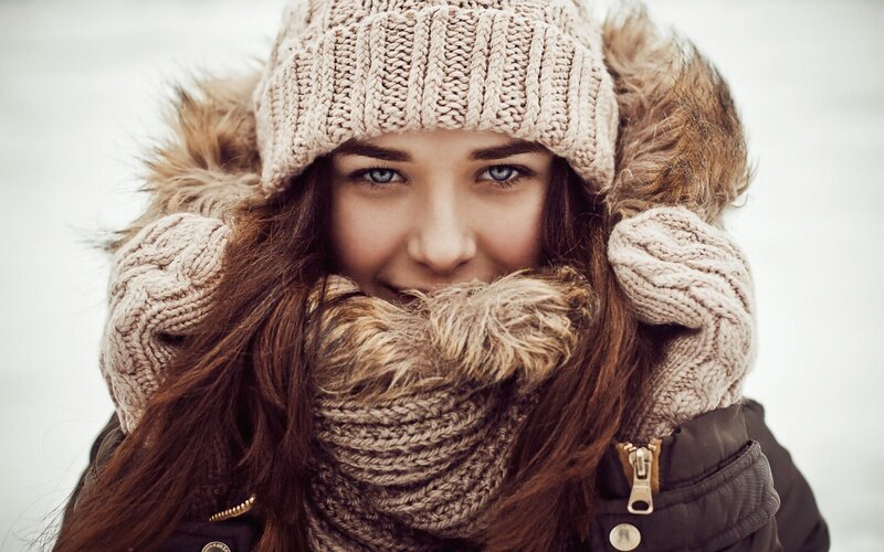 Woman in Winter Clothing — Brown