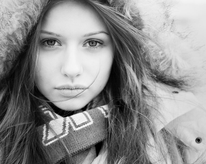woman in winter coat
