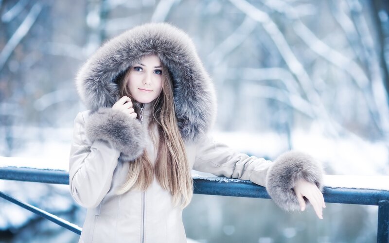 woman in winter coat