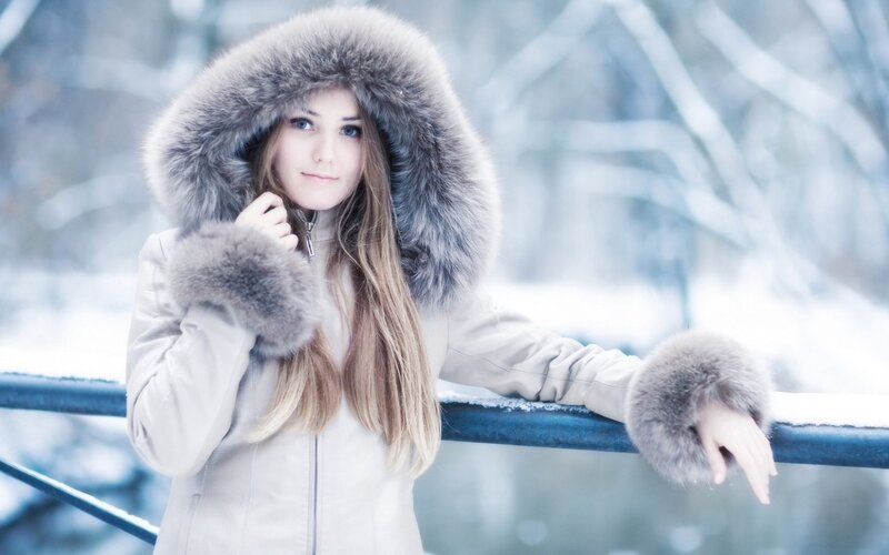 woman in winter coat