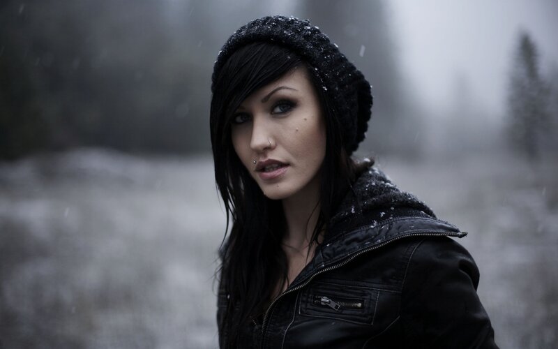 woman in winter coat