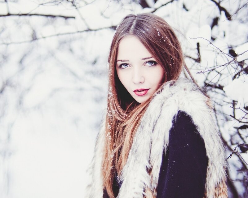 woman in winter coat