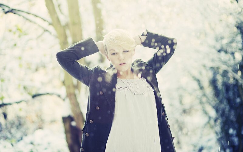 woman in winter coat