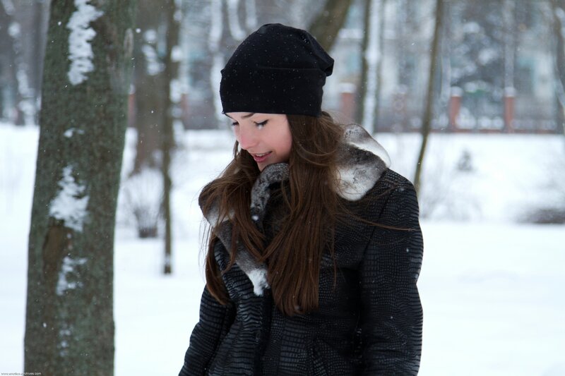 woman in winter coat