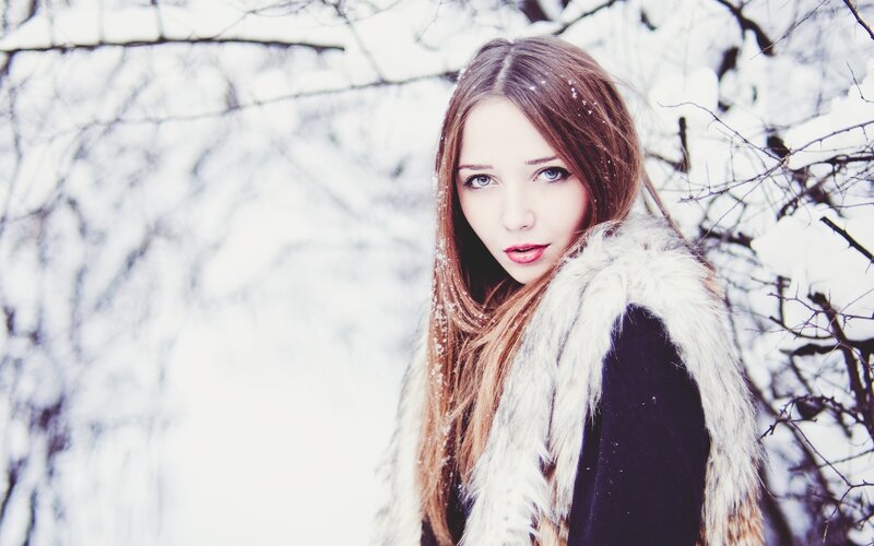 woman in winter coat