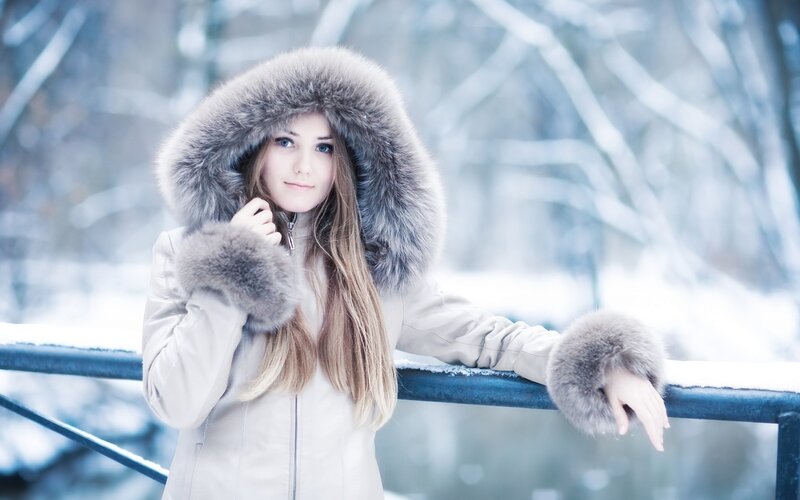 woman in winter coat