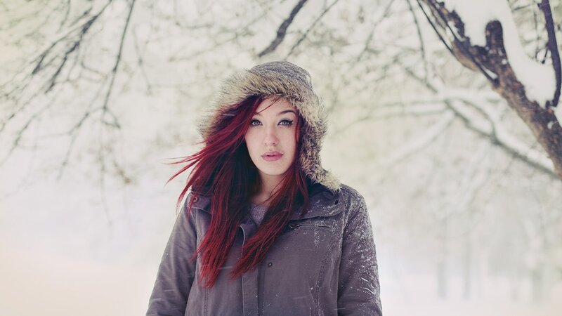 woman in winter coat