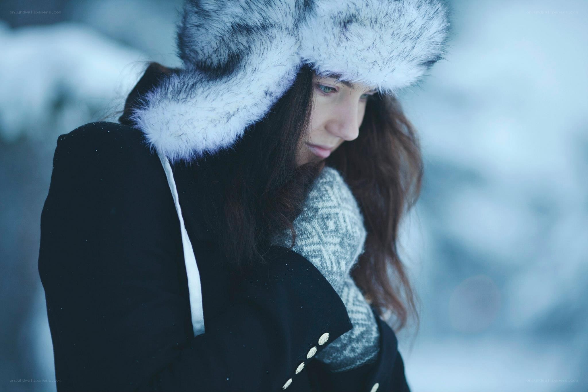 woman in winter coat