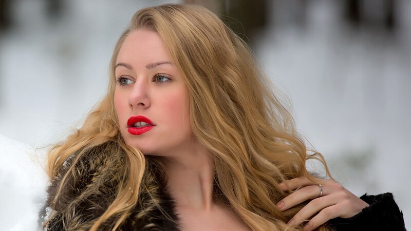 woman in winter coat