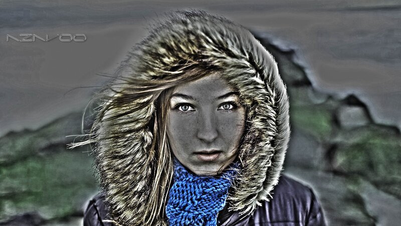 woman in winter coat