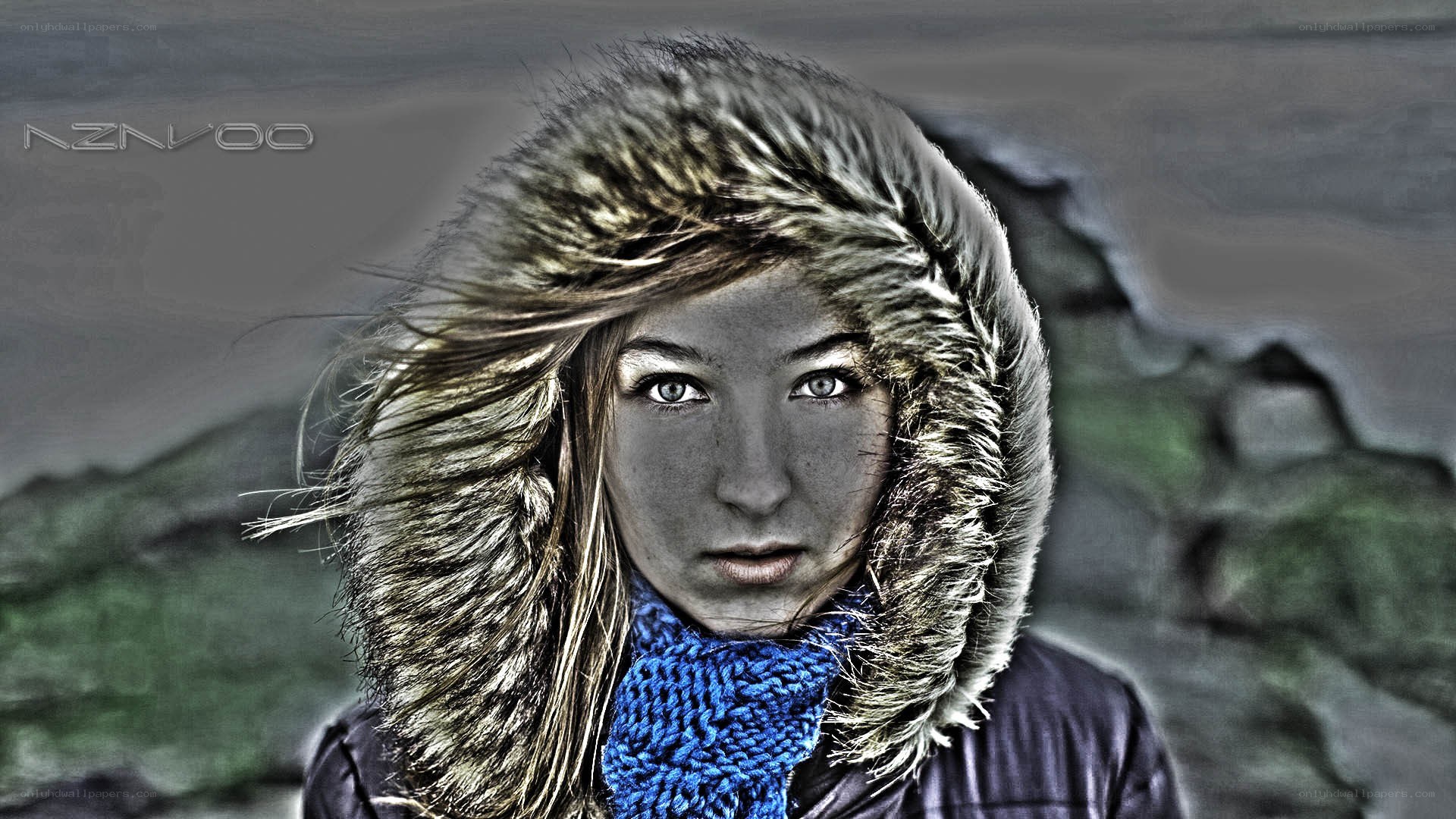 woman in winter coat