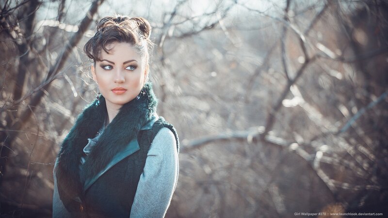 woman in winter coat