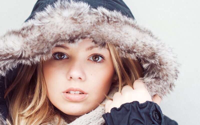 woman in winter coat