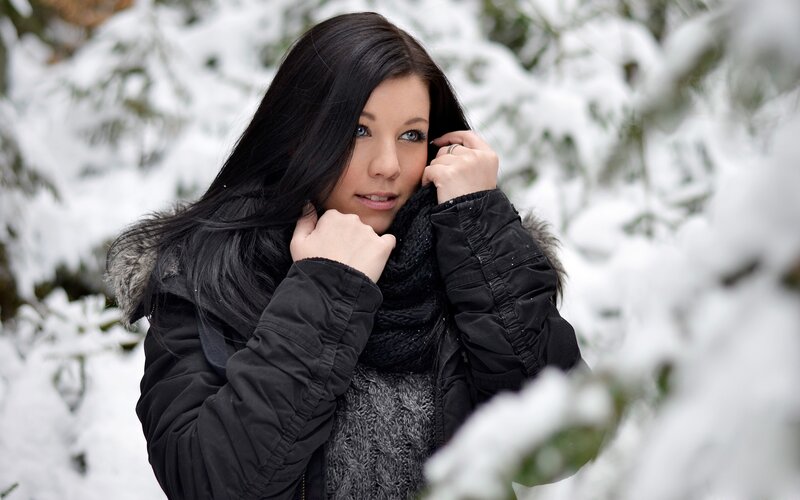woman in winter coat