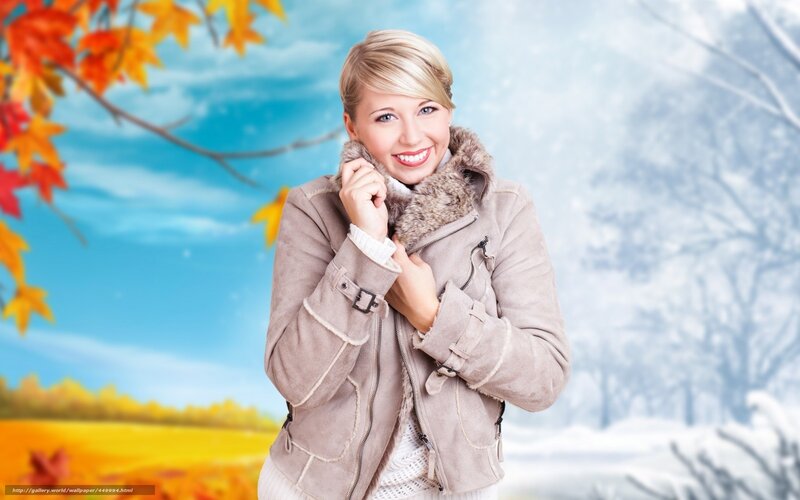 woman in winter coat
